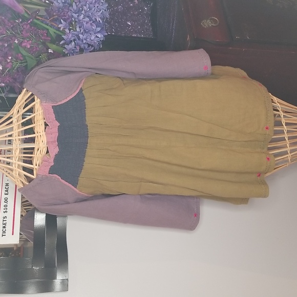 Vintage Bohemian Hippie Embroidered One Size Pullover Tunic Top - Picture 8 of 15